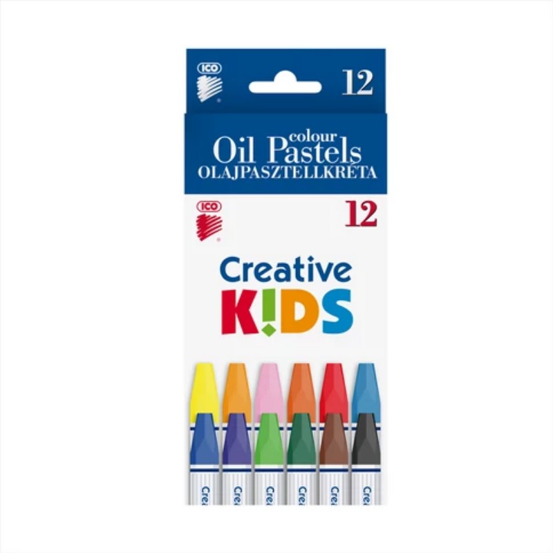 Olajpasztellkréta Ico Süni 12db/csomag Kids