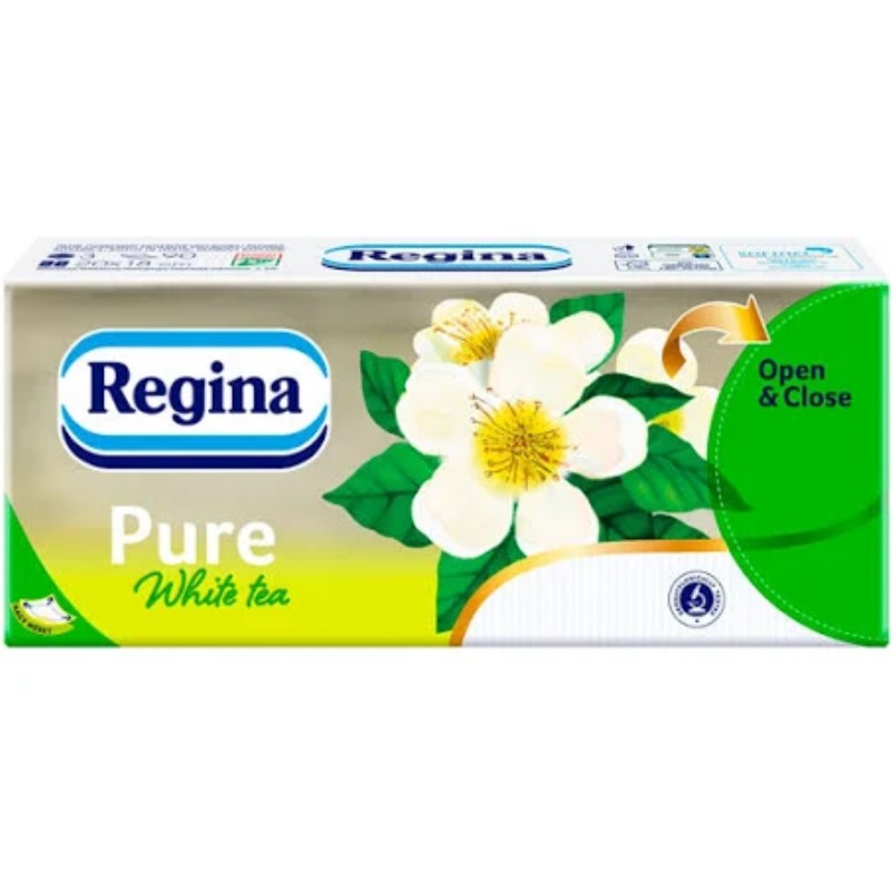 Papírzsebkendő Regina Bianka White Tea 90db/csomag