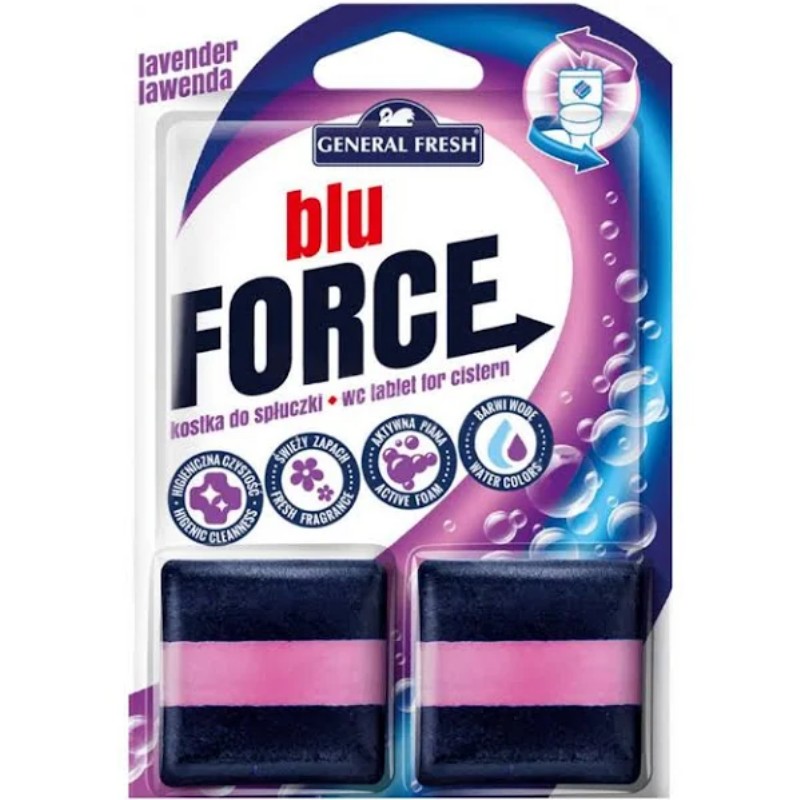 WC deo tartályba Blu Force lavender 2x50g