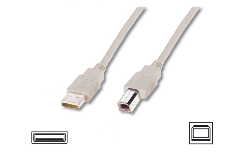 Kábel Digitus USB connection tpye-A - B 3m