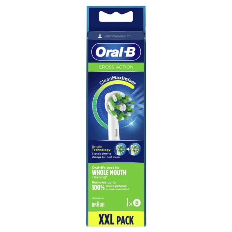 Fogkefe fej Oral-B Cross Action 8db/csom.