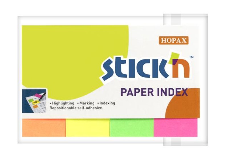 Oldaljelölő Stick'n 50x20mm 4x50lap neon mix