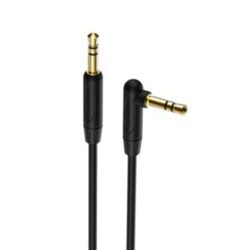 Audio kábel jack 3.5mm derékszögű fejjel 1m