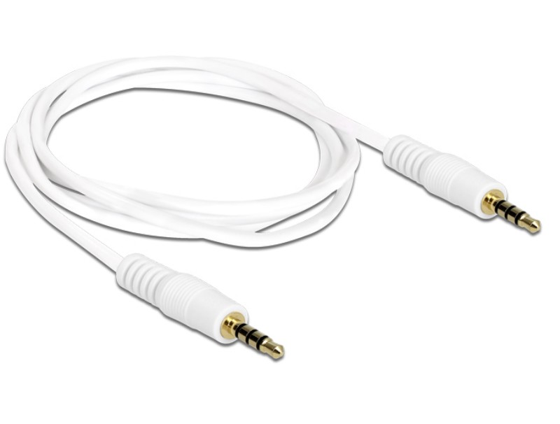 Audio kábel DeLock 3,5 jack audio hosszabbító 1m fehér