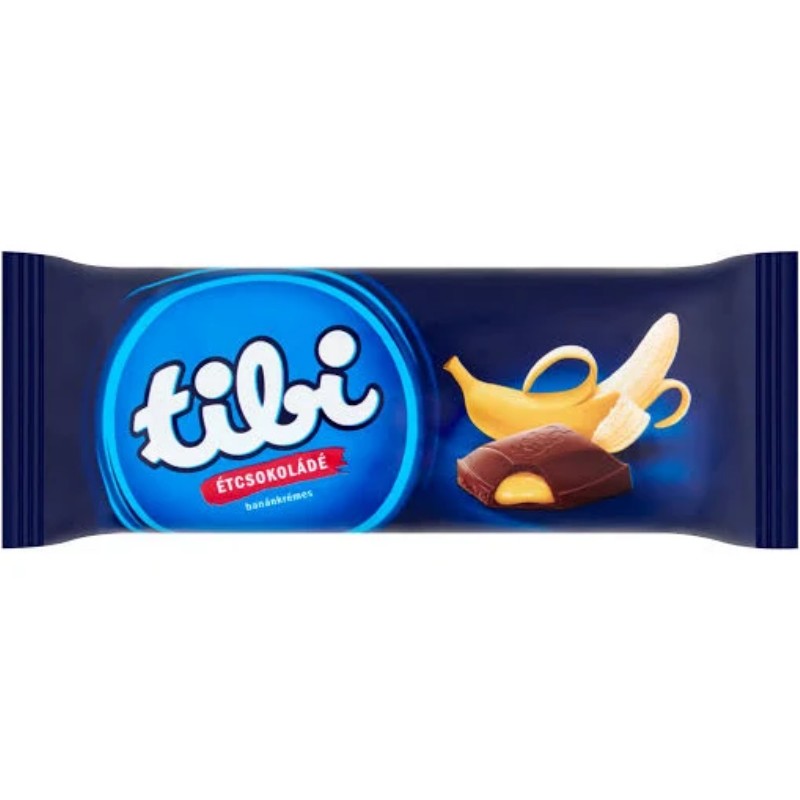 Csoki Tibi étcsokoládé 90g Banán