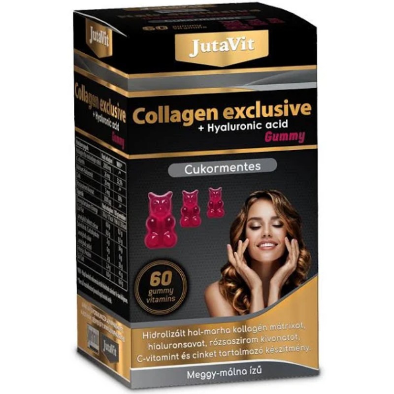 Vitamin JutaVit Collagen Exclusive Gummy cukormentes 60db