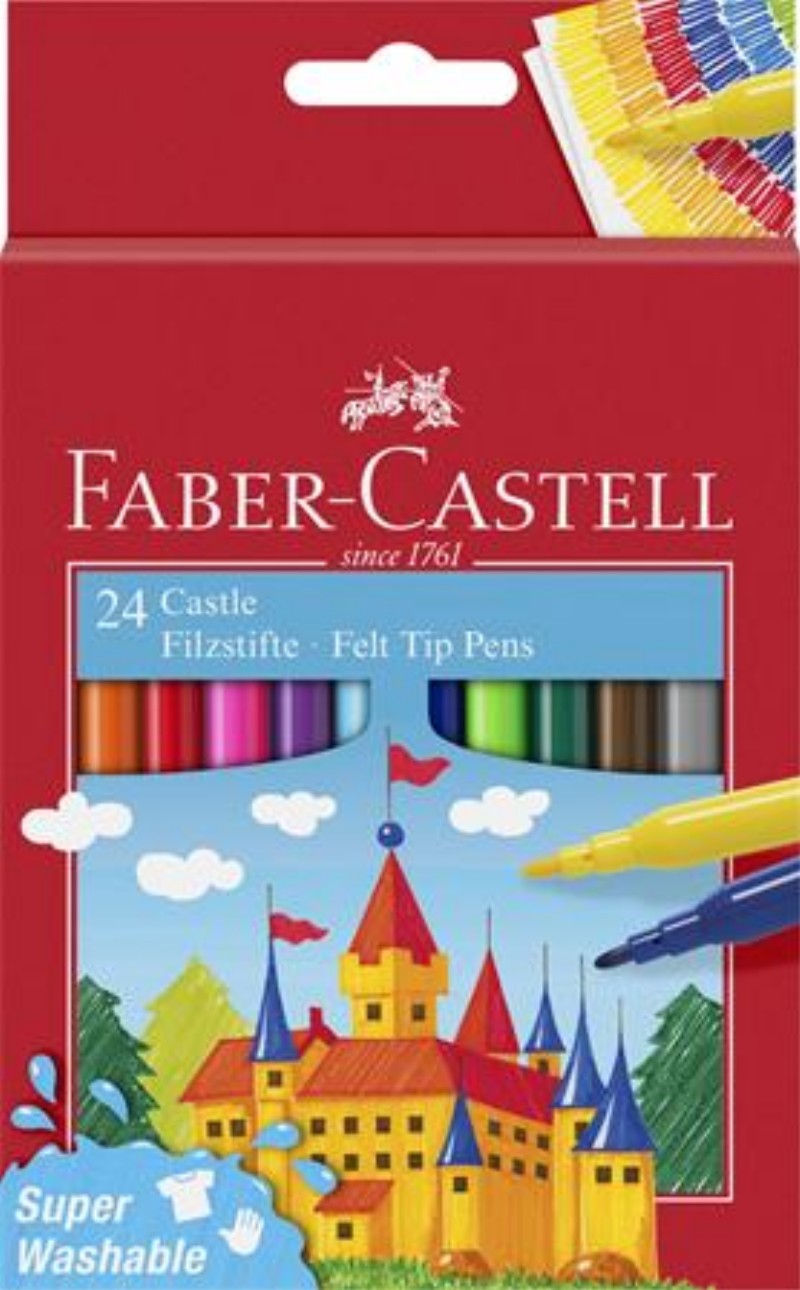 Filctoll készlet Faber-Castell 24 különböző szín Castle