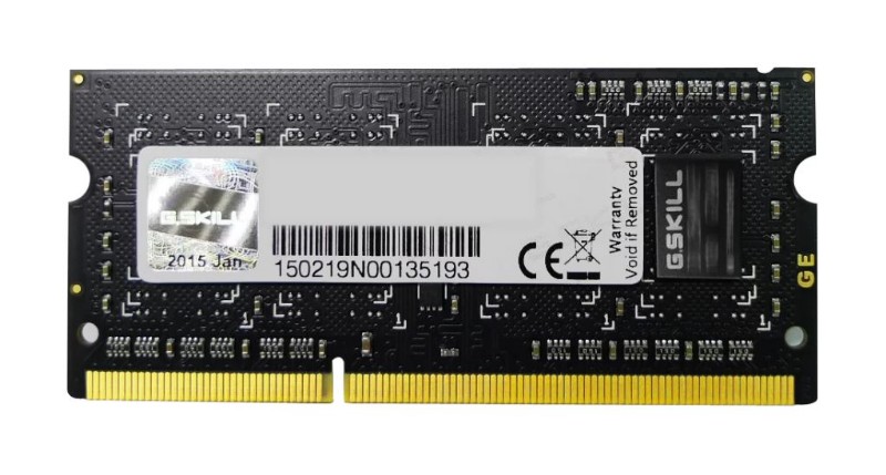 Memória G.SKILL 8GB DDR3 1333Mhz F3-10666CL9S-8GBSQ SODIMM