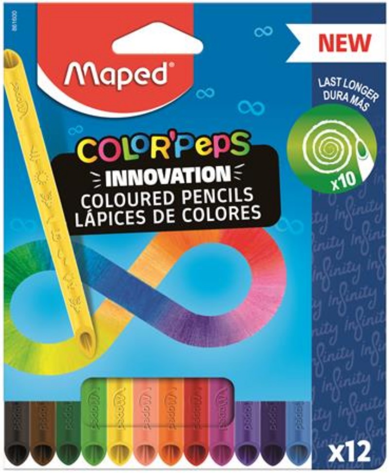 Színesceruza készlet háromszögletű Maped Infinity 12 szín