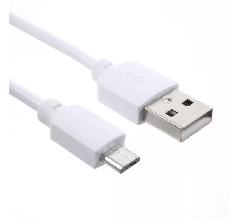 Adatkábel USB A-microUSB 100cm fehér