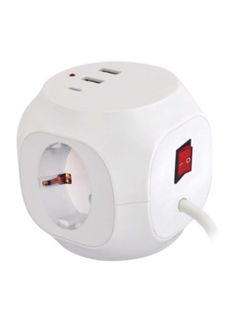 Hosszabító Technik Professional Elosztó kocka 3 utas 1,5m