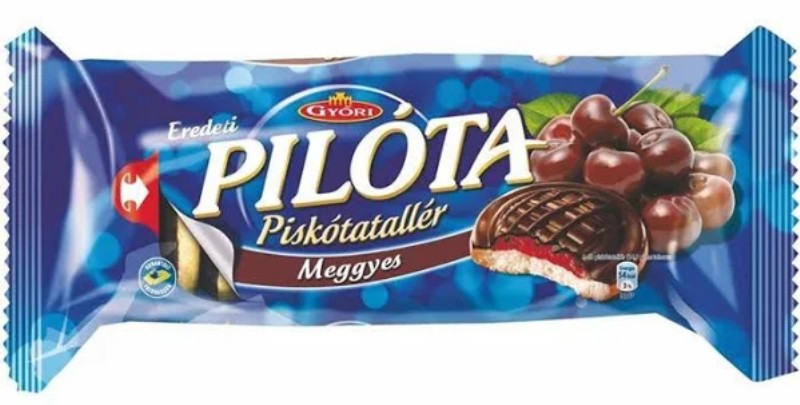 Piskótatallér Pilóta 147g Meggy