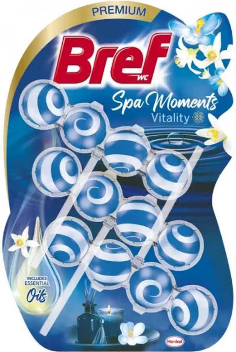 WC Bref golyó 3x50gr Spa Moments Vitality