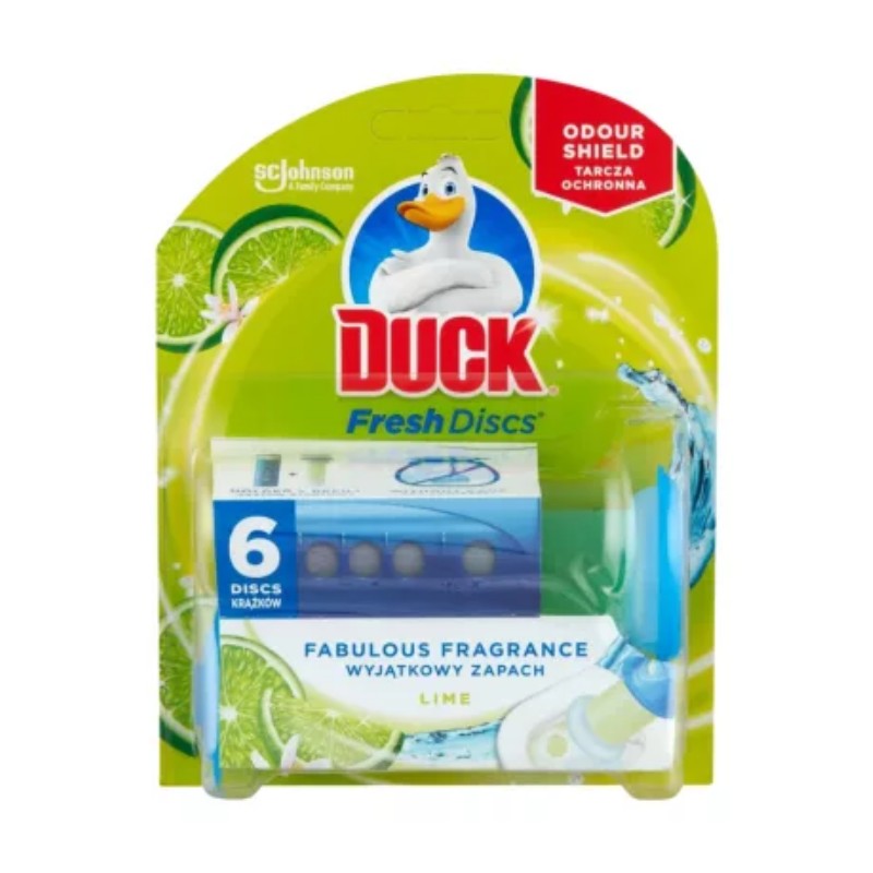 WC tisztító gél Duck Fresh Discs 36ml Lime
