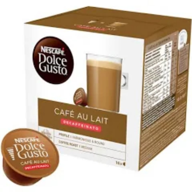 Kávé kapszula Dolce Gusto Koffeinmentes Café Au Lait 16db/csomag