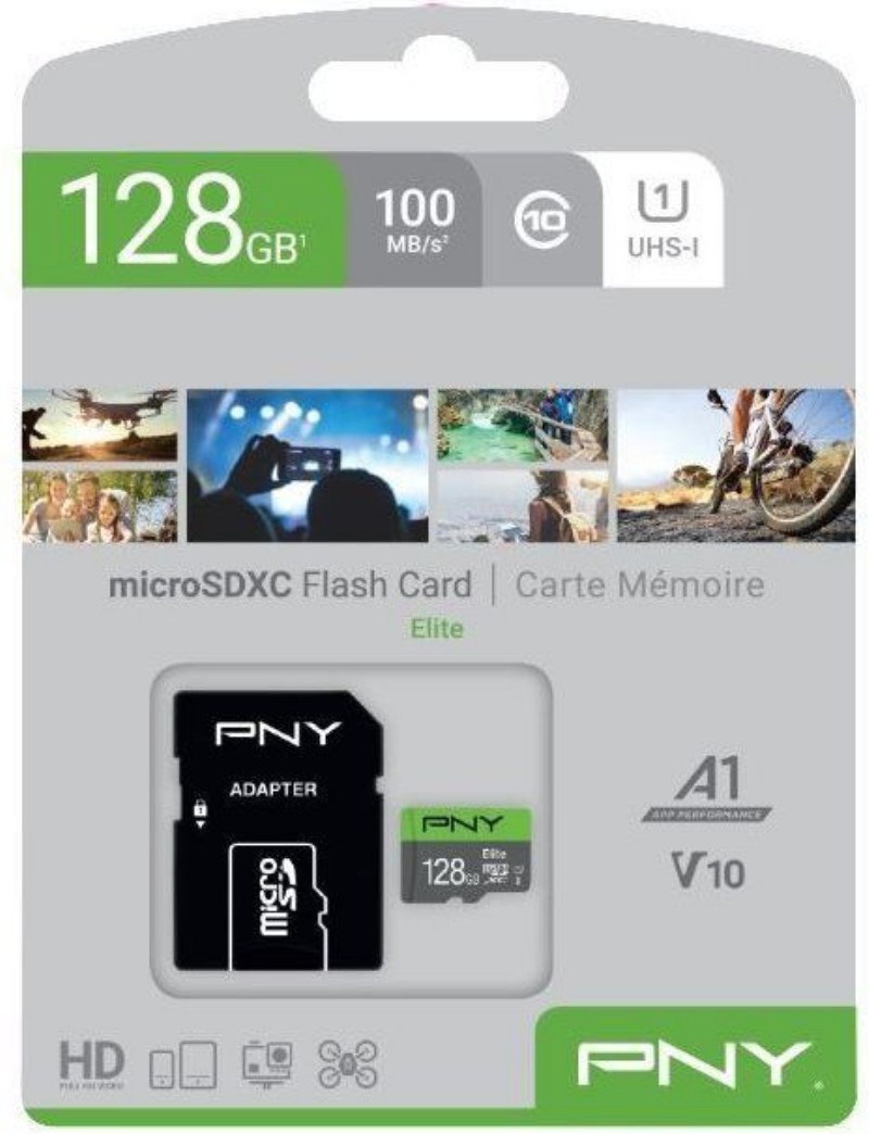 Memóriakártya PNY 128GB microSDXC Class10 Elite