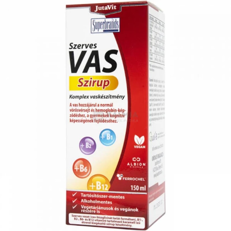 Vitamin JutaVit Szerves Vas szirup 150ml