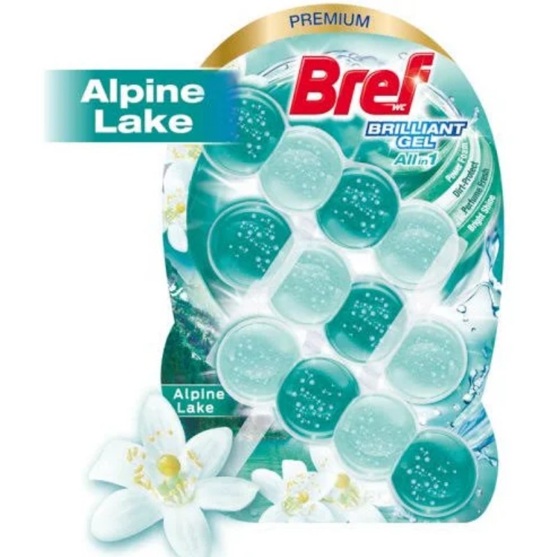 WC Bref golyó Brilliant gél 3x42gr Alpine Lake