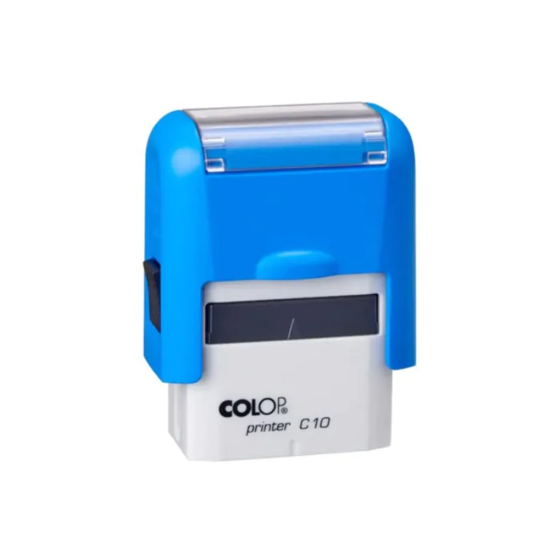 Bélyegző Colop Printer C10 kék ház, kék párna