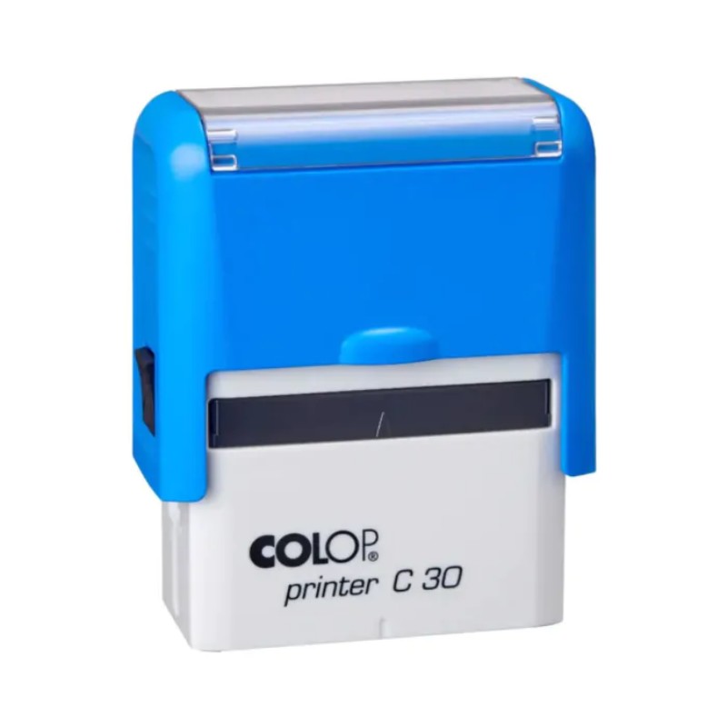 Bélyegző Colop Printer C30 kék ház, kék párna