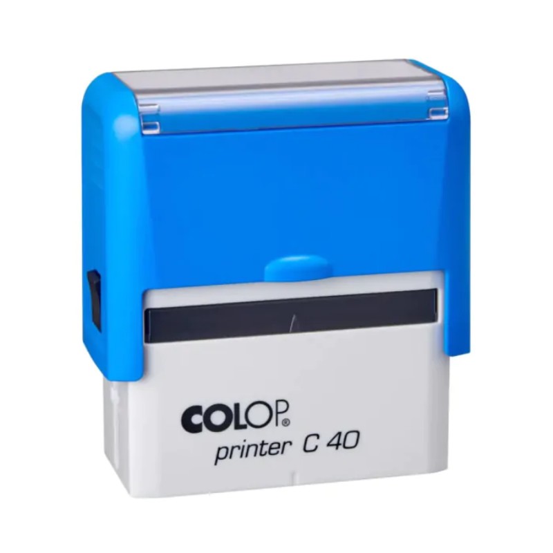 Bélyegző Colop Printer C40 kék ház, kék párna