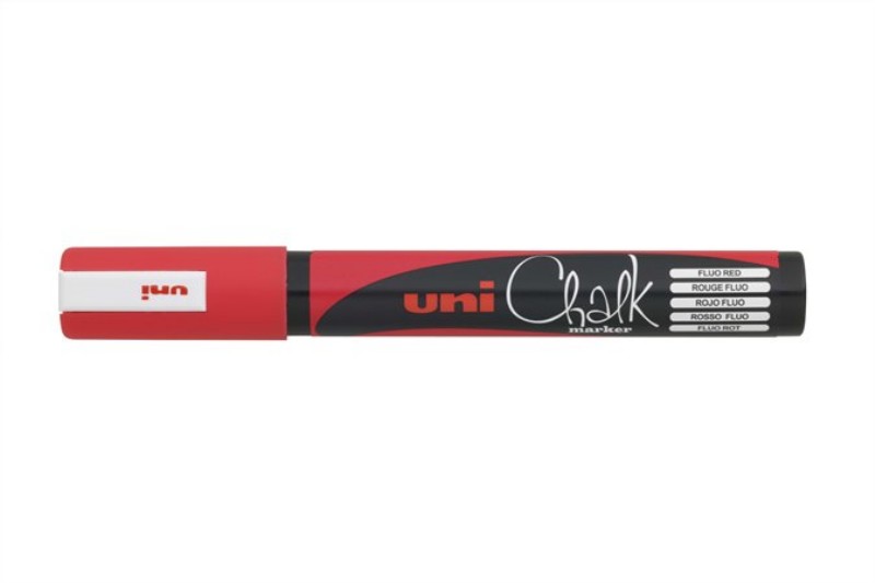 Krétamarker Uni PWE-5M 1,8-2,5mm piros