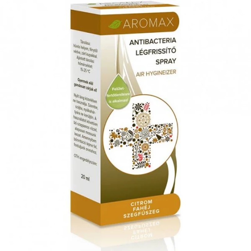Légfrissítő Aromax anibakteria citrom-fahéj-szegfűszeg 20ml