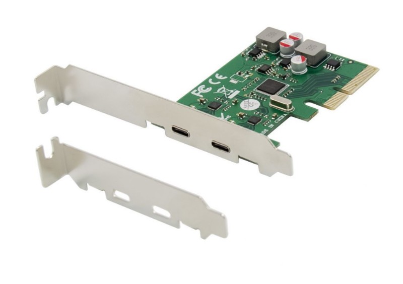 Bővítőkártya Conceptronic EMRICK08G 2-Port 3.2 Gen Type-C