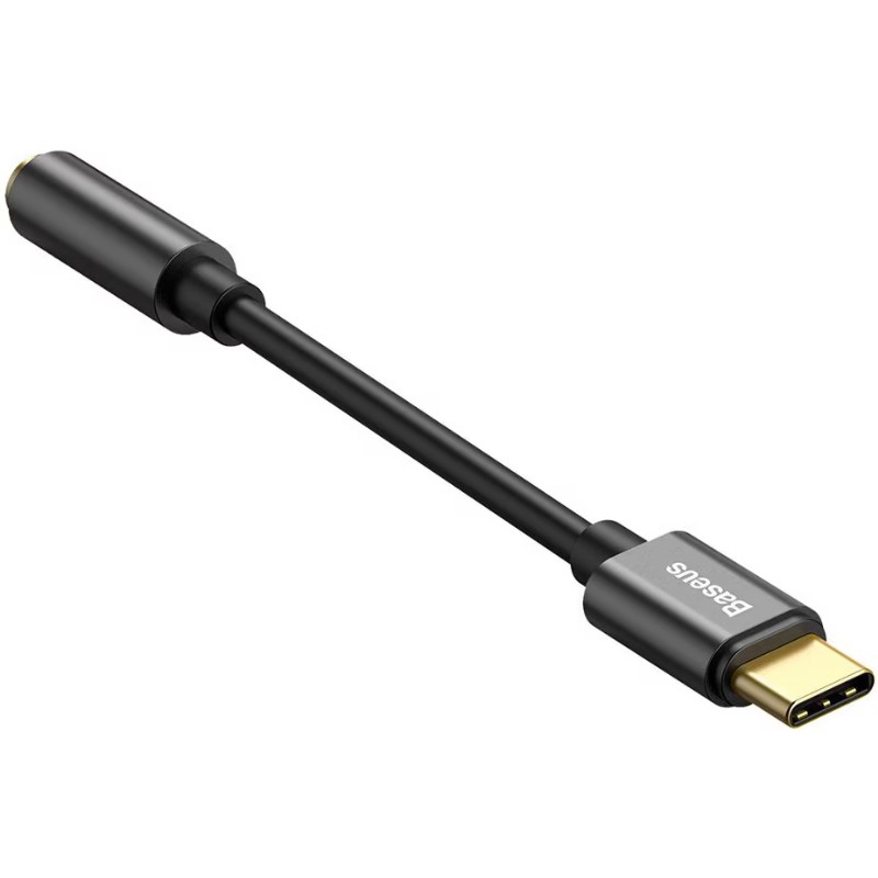 Adapter Baseus L54 USB-C to 3.5mm Analog Audio Fekete