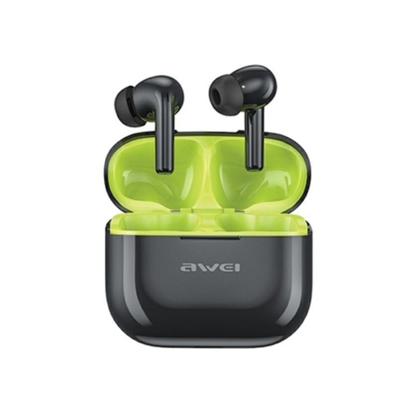 Headset AWEI T1 PRO bluetooth fekete/zöld