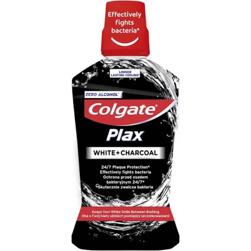 Szájvíz Colgate Plax White+Charcoal 500ml