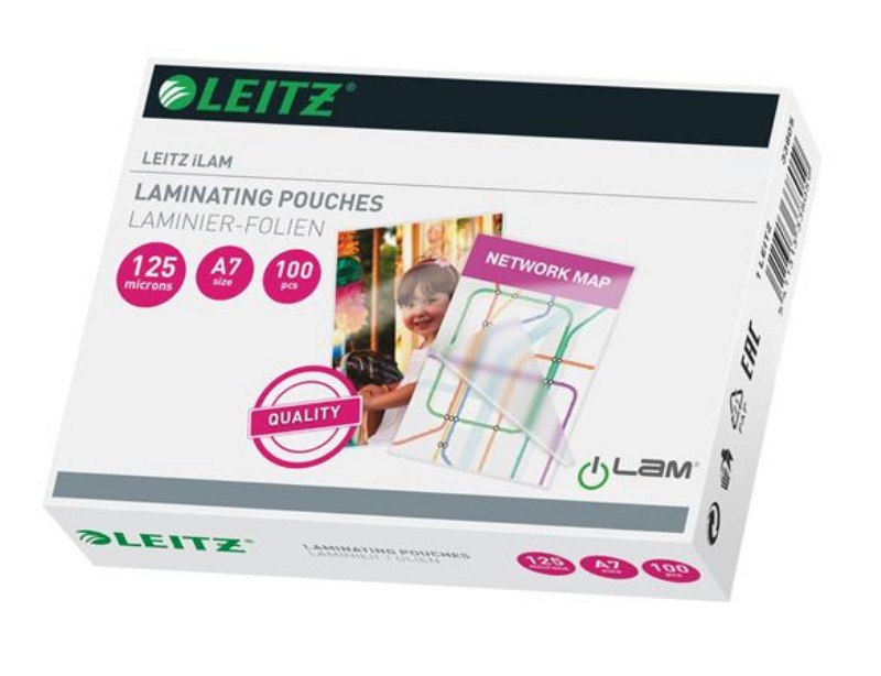 Lamináló fólia Leitz A7 fényes 125 mikron