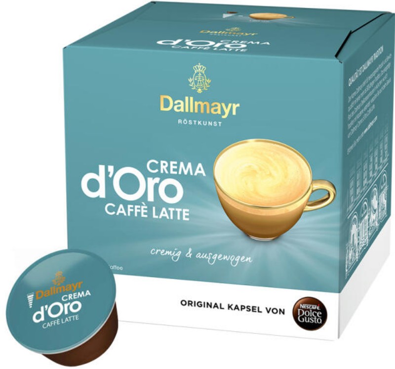 Kávé kapszula Dolce Gusto Dallmayr Caffé Latte Crema 16db