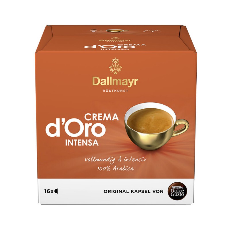 Kávé kapszula Dolce Gusto Dallmayr Crema d'Oro Intensa 16db