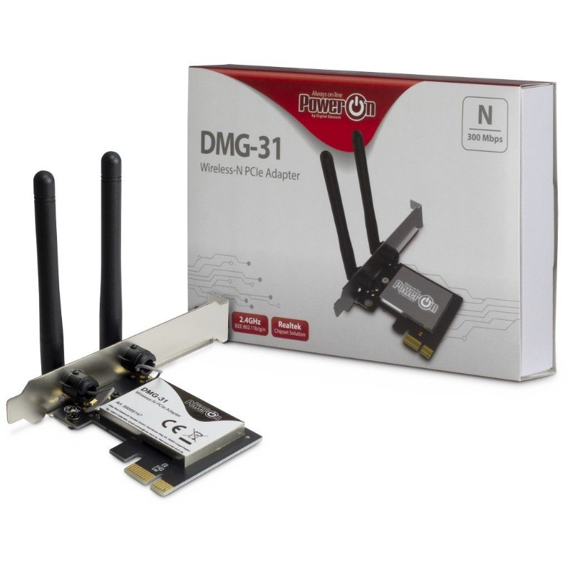 Hálózati kártya PowerON DMG-31 WI-FI 4 PCIe