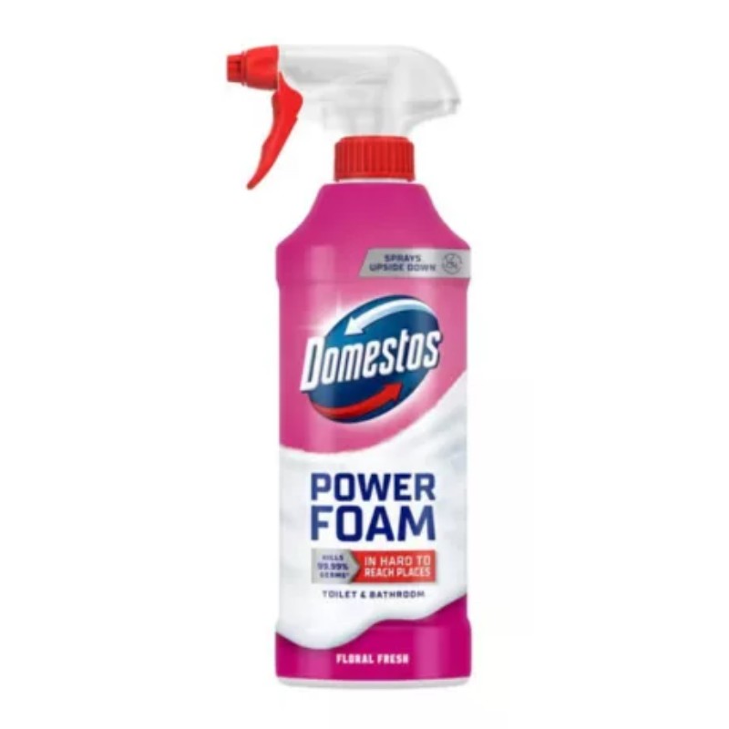 WC tisztító hab Domestos Power Foam Floral Fresh 435ml