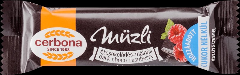 Müzli Cerbona 20g Étcsoki-málna