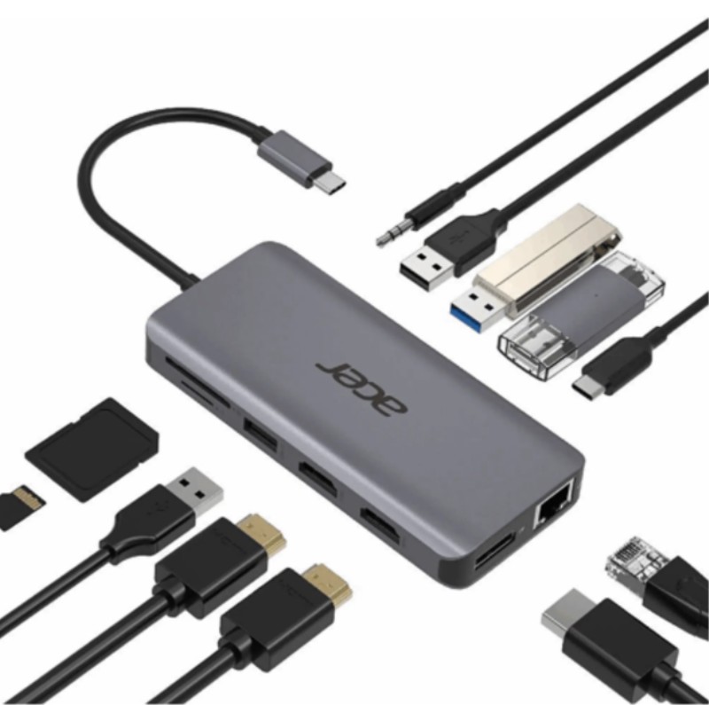 Dokkoló Acer 12in1 Type C port Hub