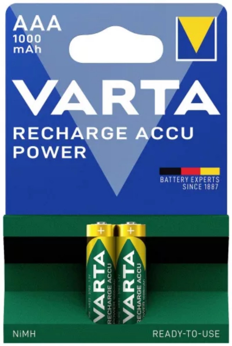 Elem Varta AAA tölthető 1000mAh 2db/csomag