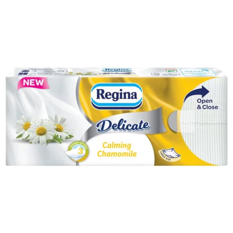 Papírzsebkendő Regina Delicate Chamomile 90 db/csomag