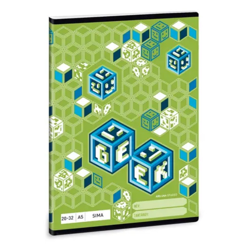 Füzet Ars Una A/5 20-32 sima Geek