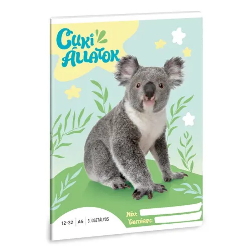 Füzet Ars Una A/5 12-32 3. osztályos Cuki Koala kölyök
