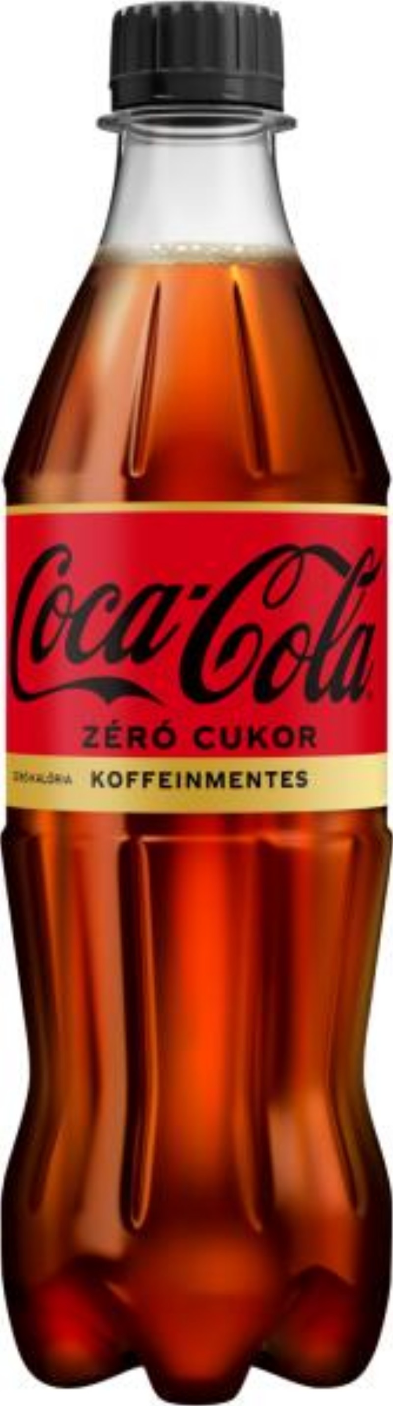 Üdítőital Coca-Cola 0,5l Zero cukor koffeinmentes visszaváltható
