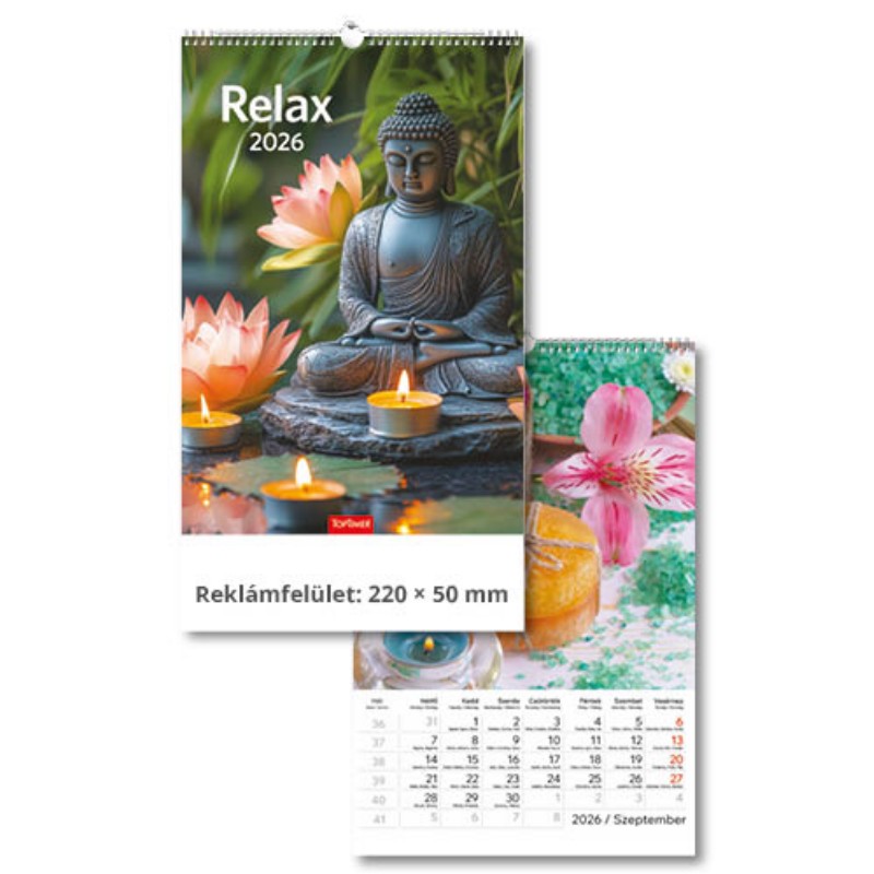 Naptár fali Toptimer 2026 T094 Relax