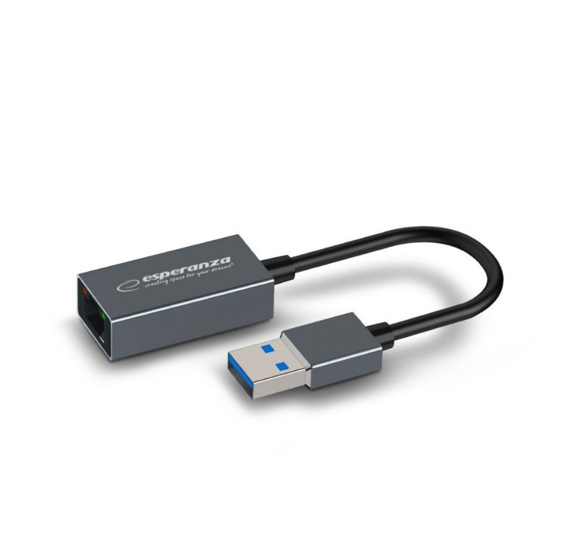 Adapter Esperanza ENA101 Gigabit Ethernet adapter Grey