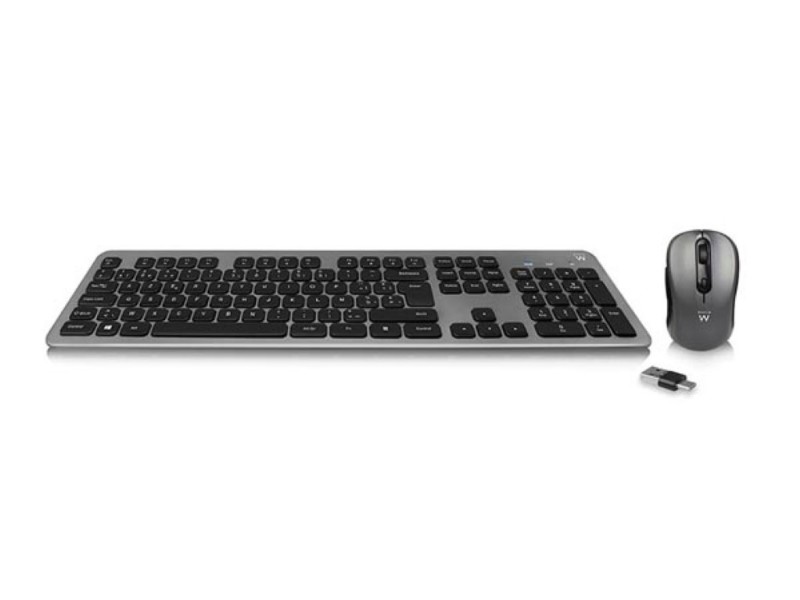 Bill.+Egér Ewent EW3261 Wireless Keyboard and Mouse Set Black BE