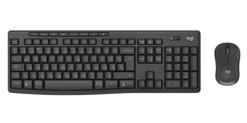 Bill+egér Logitech MK370 Wireless Black HU