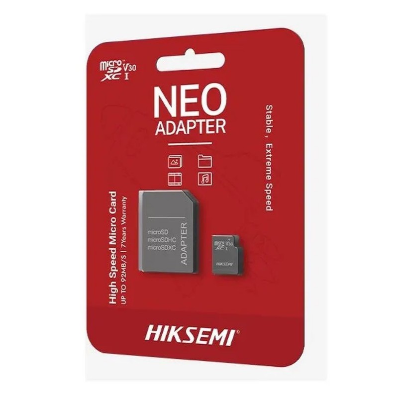 Memóriakártya Hiksemi 8GB Neo CL10 23R/10W UHS-I + Adapter