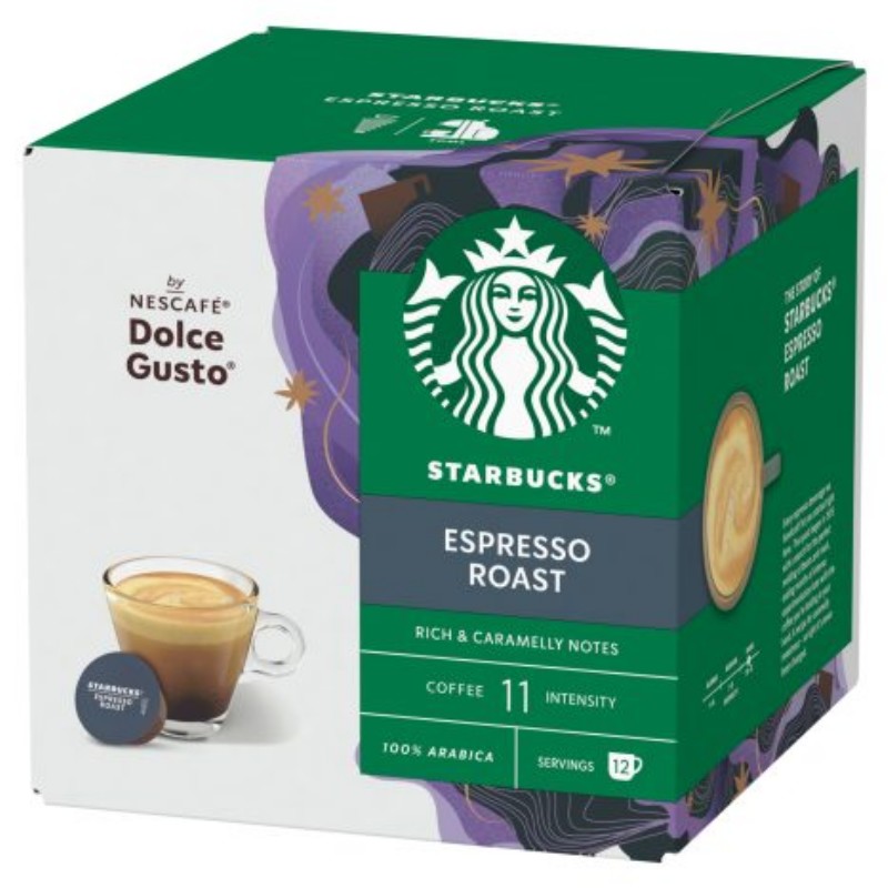 Kávé kapszula Dolce Gusto Starbucks Espresso Roast 12db