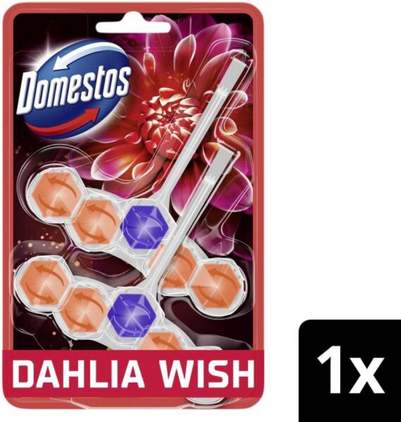 WC tisztító Domestos Aroma Lux 2x55g Dahlia Wish